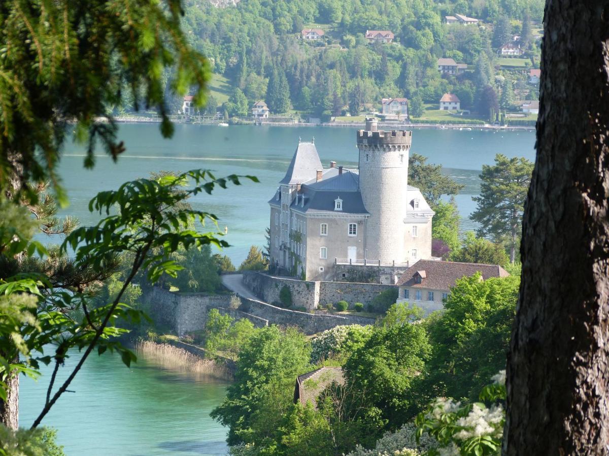 Au Bord Du Lac D'Annecy, Logement Type Loft, Dans Residence Avec Plage Et Ponton Privee Duingt Ngoại thất bức ảnh